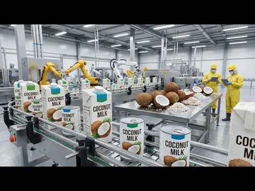 Indonesia’s Giant Coconut Milk Factory – How Millions of Coconuts Become Coconut Milk