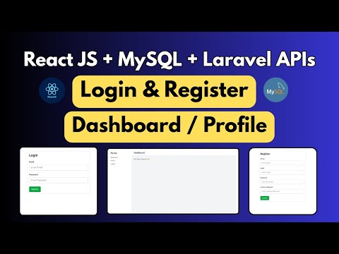React JS Authentication with Laravel API Step by Step