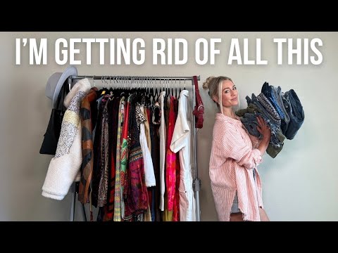 MAJOR Closet Cleanout!! Trying Everything On & Purging 50+ Items