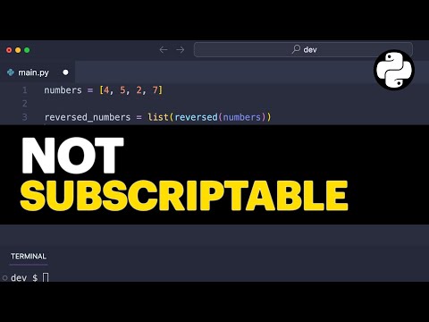 object is not subscriptable. Why it happened and how to fix it.