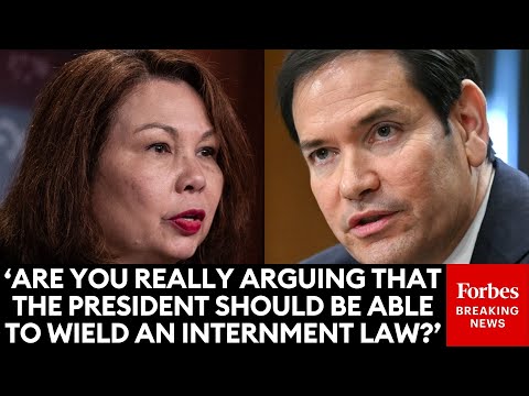 JUST IN: Tammy Duckworth Clashes With Marco Rubio Over Use Of 'Notorious Wartime Law'