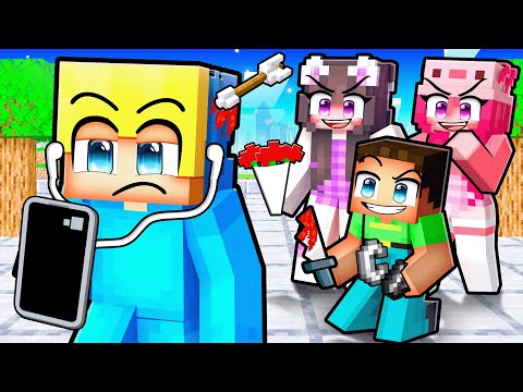 Meine FREUNDE 24 Stunden lang ignorieren in Minecraft!