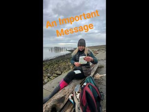 A Message in a Bottle, Found on the Thames #messageinabottle