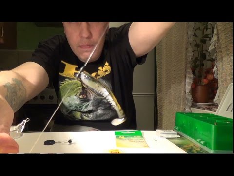 Изготовление оснастки Drop Shot(Дроп-шот) и поводка из струны - быстро