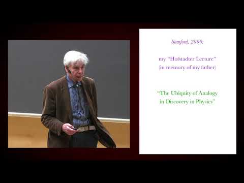 Lecture by Douglas Hofstadter: Albert Einstein on Light; Light on Albert Einstein