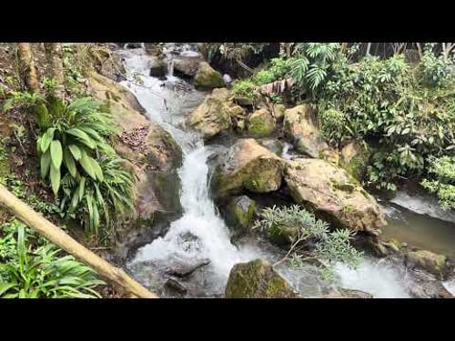 The soothing sound of flowing water helps you relax