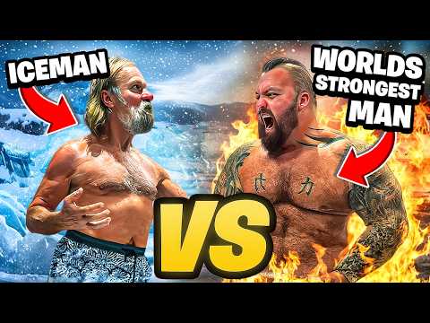 STRONGMAN Becomes SUPERMAN Using The IceMan Method | Wim Hoff (INSANE PB)