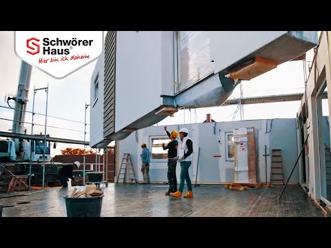 So wird ein Fertighaus schlüsselfertig gebaut: Vor Ort mit SchwörerHaus