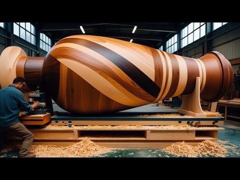 Amazing Wood Craftsmanship – Perfect Color Combination in a Gorgeous Vase