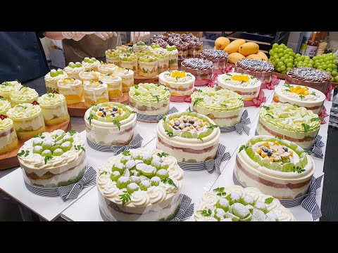 How to make fruit cake - Korean street food