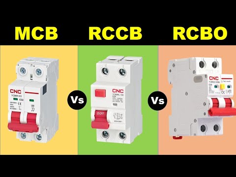 Difference Between MCB, RCCB & RCBO Circuit Breaker @The Electrical Guy