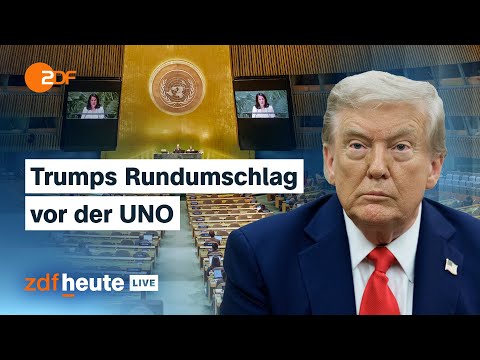 Trump bei Generaldebatte der UNO: Wie seine Rede einzuordnen ist | ZDFheute live