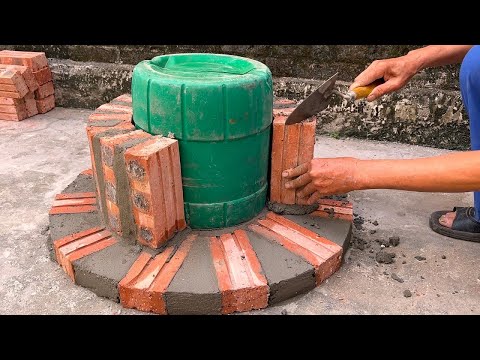 Amazing Beautiful Outdoor Wood Stove Building Ideas For Garden From Red Bricks - Diy Construction