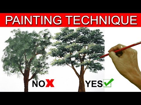 Do's and Don't on Painting a Tree in Acrylic by JM Lisondra