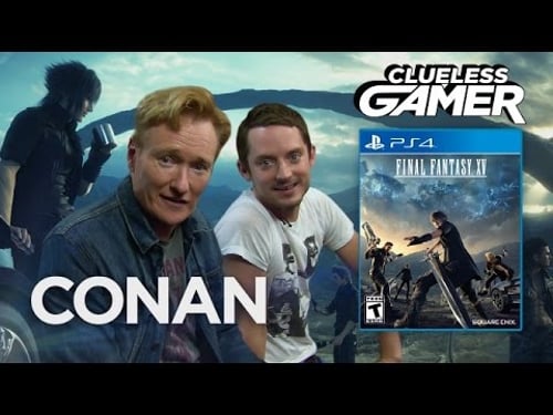 Clueless Gamer: "Final Fantasy XV" With Elijah Wood | CONAN on TBS