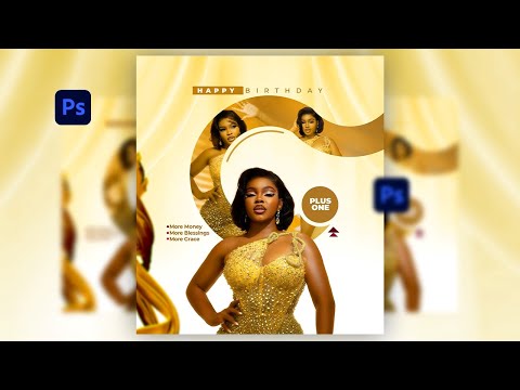 How to Create a Simple Birthday Flyer Design in Minutes! (Photoshop for Beginners)