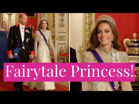 Princess Kate STUNS as Real Life Fairytale Princess at US State Visit, Melania Trump in Yellow Gown