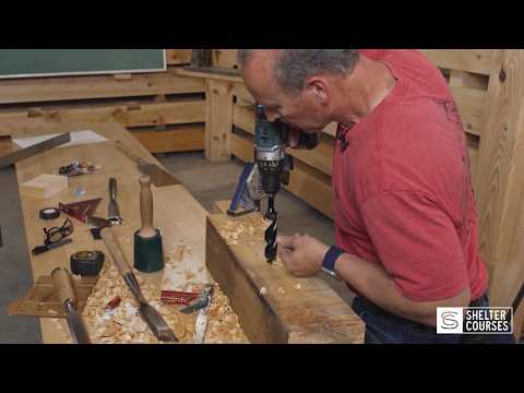 Cutting a Through Mortise With a Drill