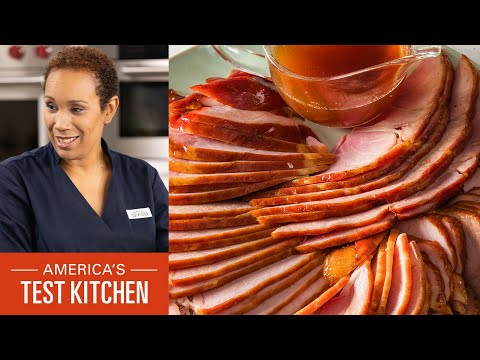 How to Make Spiral Sliced Ham Glazed with Cider-Vinegar Caramel