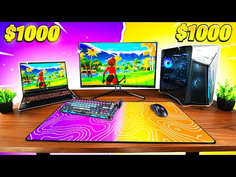 $1000 Gaming Laptop vs $1000 Gaming PC!