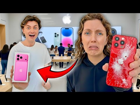 Breaking My Sisters Phone, Then Surprising Her With A iPhone 17