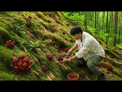 Ngoc Cau Mushroom. A Day Foraging Rare Mountain Herbs For Traditional Remedies | Trieu Lam
