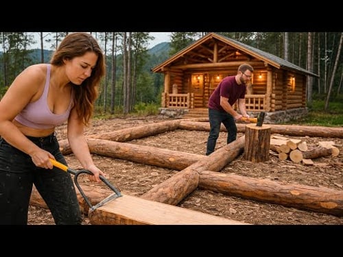 Couple Build offgrid HOUSE in 1 year | Start to finish