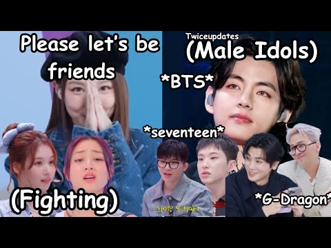 twice vs male idols interaction & bickering *bts gdragon seventeen*