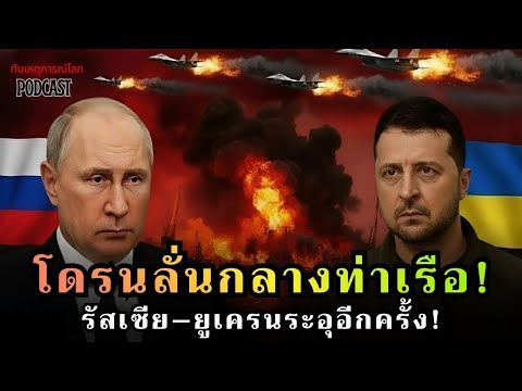 ระเบิดศึกสนั่น! โดรนยูเครนทุบท่าเรือพังยับ–ประชิดนิวเคลียร์ รัสเซียปั่นป่วนทั้งประเทศ!