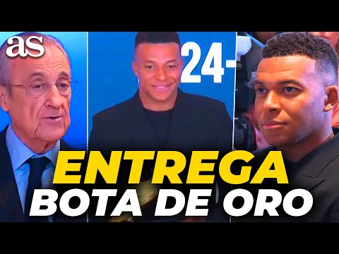 MBAPPÉ recibe la BOTA DE ORO | ACTO COMPLETO junto al FLORENTINO PÉREZ | REAL MADRID