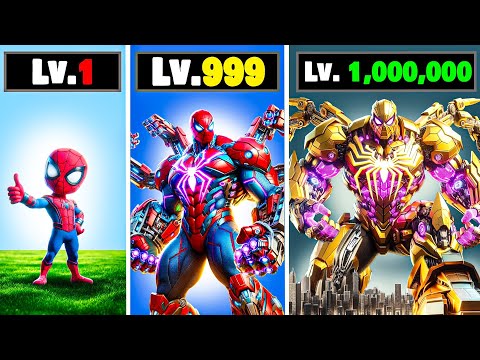 Level 1 to Level 1,000,000 SPIDERMAN in GTA 5