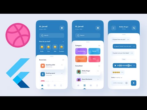 👨🏽💻 Let's clone a dribbble design using FLUTTER ♡