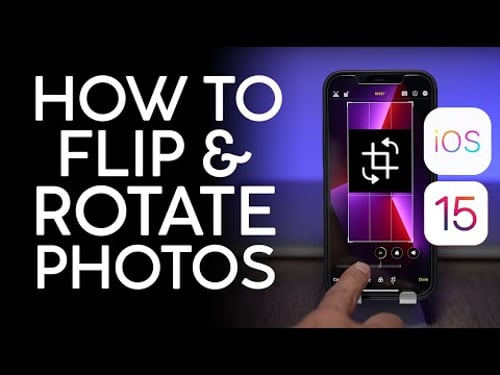 How to Flip or Rotate Photo on your iPhone iPad iOS 15