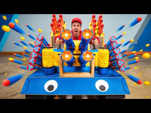 Ultimate Nerf Gun Battle w/ Zach King!