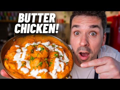 BUTTER CHICKEN & GARLIC NAAN - Better than in a restaurant!