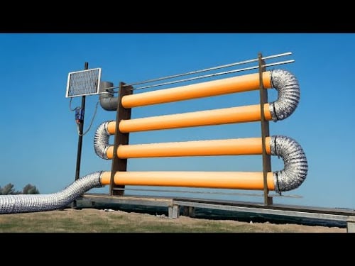 I made my own winter heating project at home without paying any electricity bills | Free energy