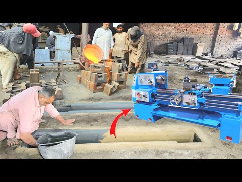 Incredible! Process of Making Lathe Machine in High Scale || Lathe Machine Manufacturing Process