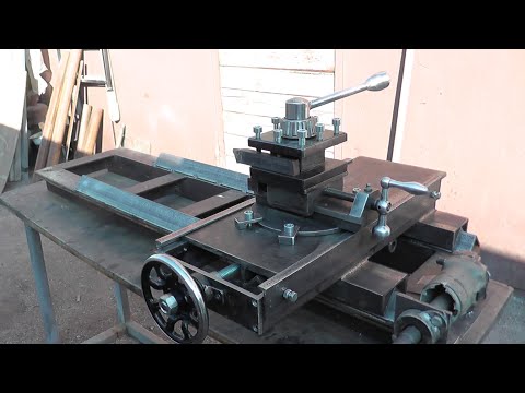 Metal Lathe Made from Scrap Metal