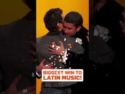 Bad Bunny's Face When He Won Says It All #grammys #badbunny #emotional