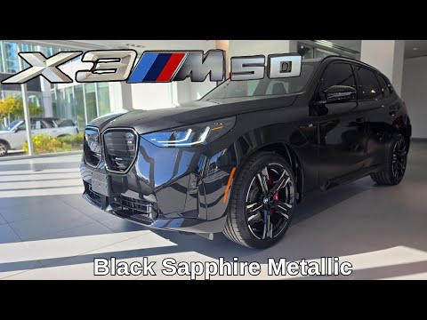 FIRST LOOK! 2026 BMW X3 M50 Black Sapphire Metallic on Black #bmw #x3 #g45