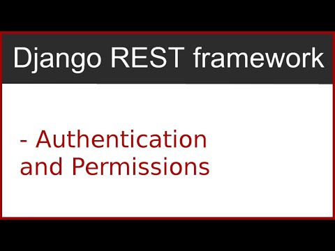 7 | Authentications and Permissions in django rest framework | By Hardik Patel