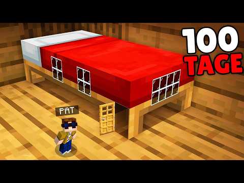 ÜBERLEBE 100 TAGE IM BETT in Minecraft!