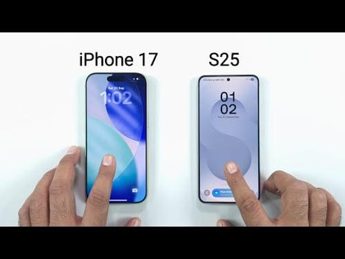 iPhone 17 vs Samsung S25 Speed Test!