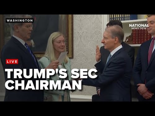 Trump’s SEC Chairman swear in