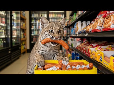 Caught on Camera: Bobcat Steals My Sausages Every Day Like It Owns the Place!