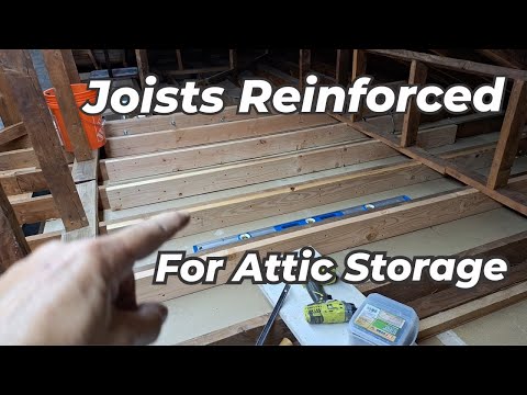 DIY Ceiling Joist Repair | Fixing Sagging Ceilings for Safe Attic Storage. Ep.5