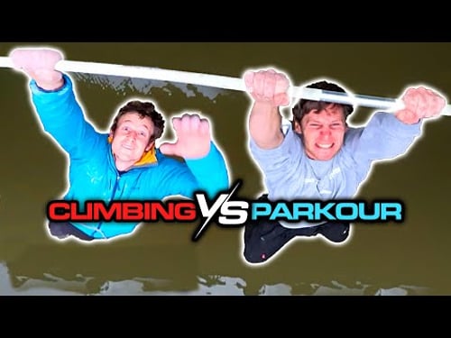 PARKOUR vs CLIMBING - LAST MAN HANGING (7 vs 1) ๐ฌ๐ง