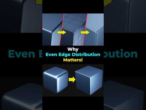 Even Edge Distribution = Better Sub-D Models! #3dmodeling #3dart #blender