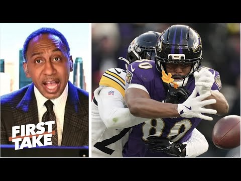 FIRST TAKE | Stephen A. GOES CRAZY Isaiah Likely's TD overturned, Ravens loss to Steelers 27-22