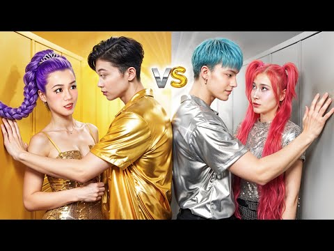 KPop Demon Hunters Love Story: Gold Pair vs. Silver Pair of Huntrix vs. Saja Boys